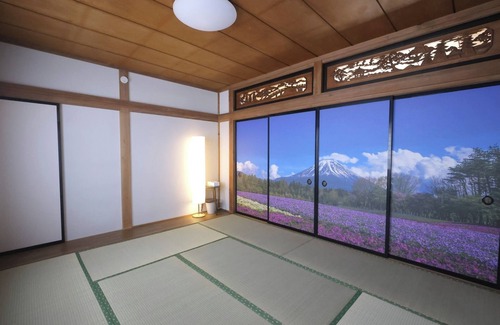 Fujiyoshida Haus | Infusing Japanese art into the accommodation Spectacular rooftop views Samurai Hotel Mount Fuji/Fujiyoshida Yamanashi