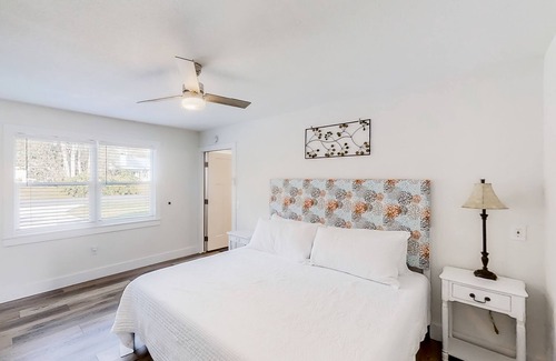 St. Augustine South Haus | Inviting home with pool, full kitchen, enclosed yard, firepit, central AC, & W/D