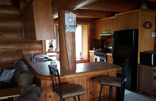 Bois Blanc Island Kabine | Island Getaway on BBI - Beautiful Log Home with Sandy Beachfront on Lake Huron