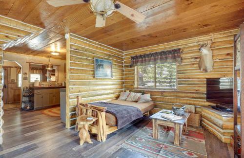 Jemez Springs Haus | Jemez Springs Cabin with Stunning Mtn Views!