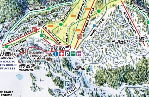 Tamarack Wohnung | Ende der Reise | Tamarack Resort | Für 4 Personen