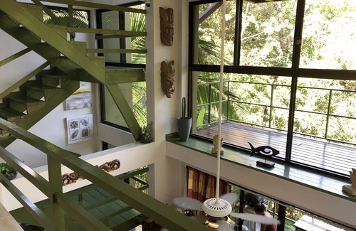 Manuel Antonio Haus | Jungle Roost, ein wunderschön eingerichtetes 4-stöckiges Dschungelhaus in Strandnähe