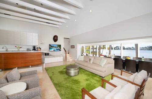 Rum Point Haus | Kaiku: Gated Villa w/Private Pool, Heated Spa, Jet Ski Dock + Guesthouse
