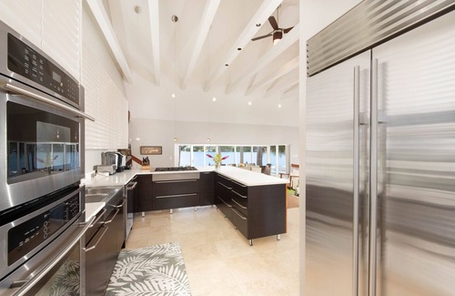 Rum Point Haus | Kaiku: Gated Villa w/Private Pool, Heated Spa, Jet Ski Dock + Guesthouse