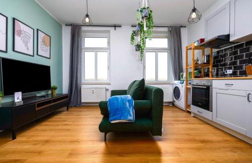 Eutritzsch Wohnung | Kernsaniert-Küche-WIFI-Designerbad-Netflix