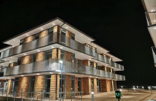 Aahus Wohnung | Lägenhet på stranden i Åhus med havsutsikt och bastu samt relax