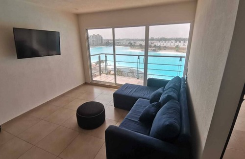 Veracruz Wohnung | Lagoon view, artificial beach, practice rowing