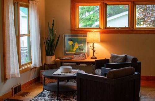 Chassell Haus | Lake House with private sandy beach.