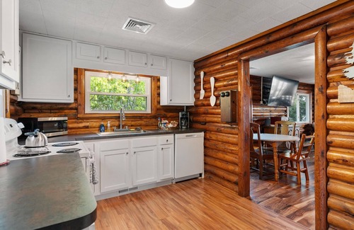 St Ignace Haus | Lake Huron Beachfront Home~Mackinac Island Views!