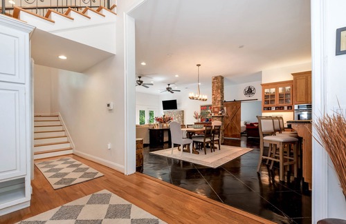 Buford Haus | Lake Lanier Waterfront Home with view of Lanier Islands Bridge