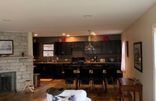 Powers Lake Haus | Wunderschönes Seegebiet mit Privatstrand neben dem Powers Lake