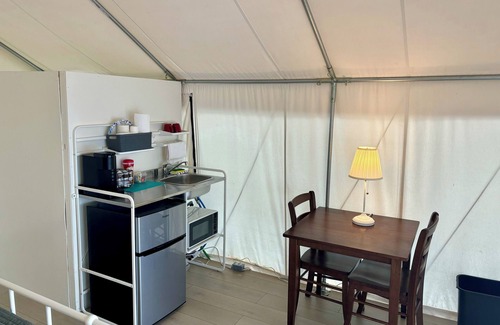 Mariaville Kabine | Lakefront Glamping Tent w/ensuite bathroom, King Bed, Fabulous View, near Acadia