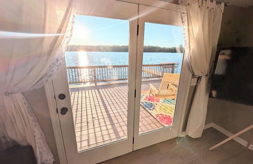 Cloverdale Haus | Lakefront Home with Sunsets, Dock, and Deck! Dogs Stay Free!