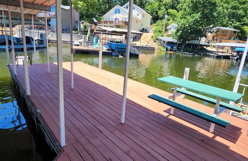 Lake Ozark Haus | Lakefront house RIGHT on the water! 3.3 mm Lake of the Ozarks. Calm cove