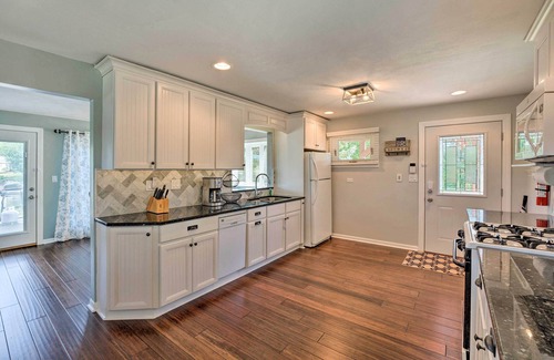 Lake Shangrila Haus | Lakefront Oasis w/ Boat Dock, Fire Pit, Grill