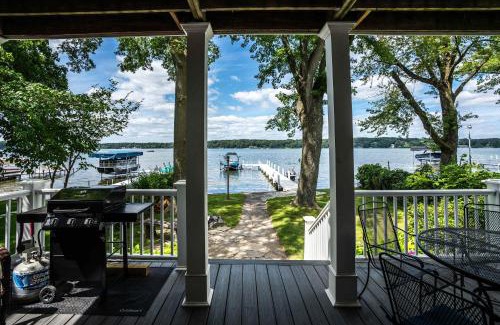 Delavan Lake Haus | Lakefront Private Dock Pet Friendly Fire Pit