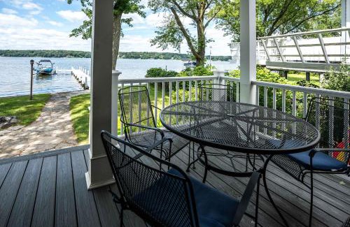Delavan Lake Haus | Lakefront Private Dock Pet Friendly Fire Pit