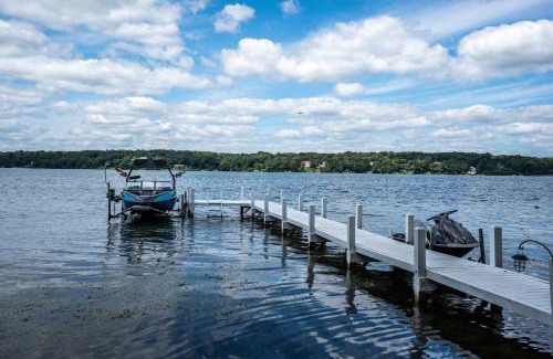 Delavan Lake Haus | Lakefront Private Dock Pet Friendly Fire Pit