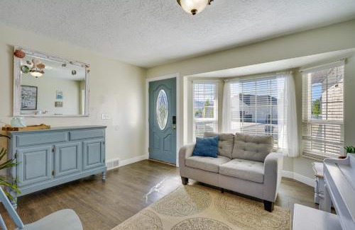 Stansbury Park Haus | Lakefront Utah Home with Private Beach, Dock and Canoe