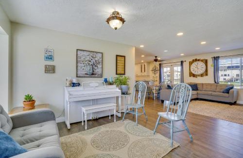 Stansbury Park Haus | Lakefront Utah Home with Private Beach, Dock and Canoe