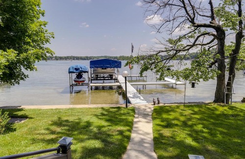 Vandalia Haus | Lakefront Vandalia Home with Boat Dock and Gas Grill!