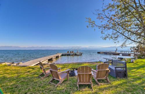 Lakeside Haus | Lakeside Home with Beach about 14 Mi to Ski Area!