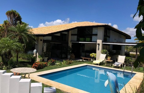 Jenipabu Haus | Großes Haus, Wohnanlage in Guarajuba, mit Pool, Grill !!!