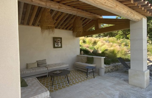 Joucas Haus | GROSSES HAUS, GORDES , beheizter Pool , freier Blick auf Goult, Roussillon