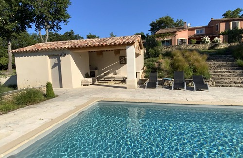 Joucas Haus | GROSSES HAUS, GORDES , beheizter Pool , freier Blick auf Goult, Roussillon
