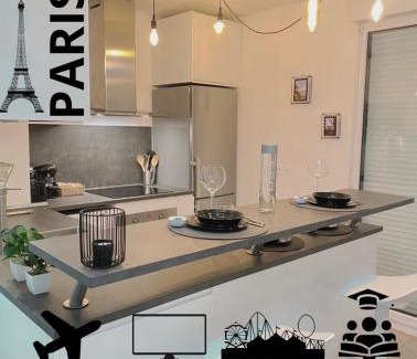 Villepinte Wohnung | Le Cosy De l'Ourcq T2 40m2 20 min de Paris
