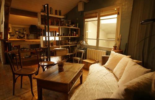 Ceret Wohnung | Le Refuge Cérétan, grand et bel appartement mansardé en plein centre