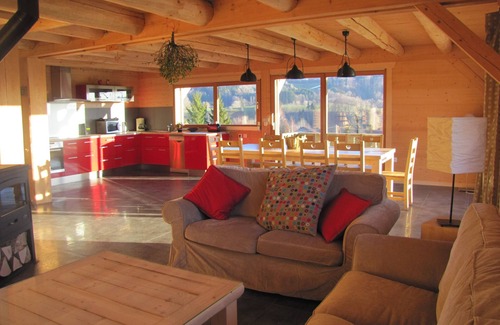 Foncine-le-Haut Skihütte | Character Chalet, 10 Personen, in der Nähe der Skipisten, atemberaubende Aussicht