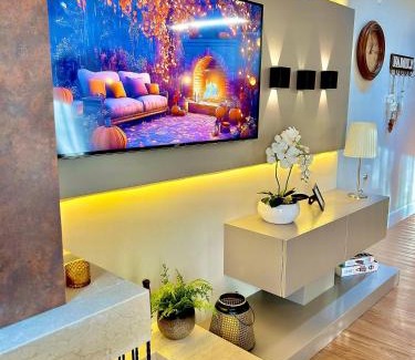 Carniel Wohnung | Lindo e aconchegante com lareira cond c/piscina