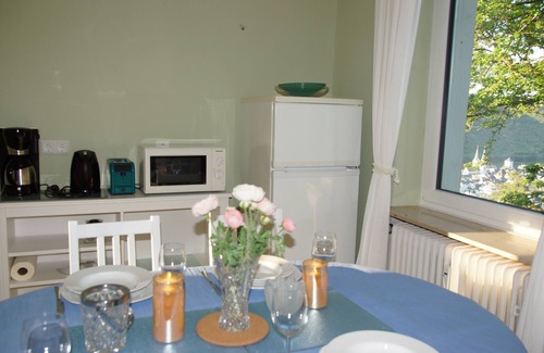 Boppard Wohnung | Little Rhine View Château (UG): Top Aussicht auf die größte Rheinschleife.