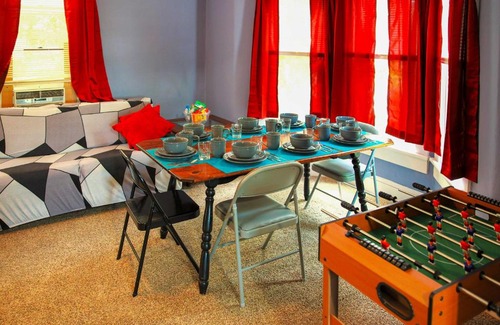Farrandsville Haus | Lock Haven Home with Fire Pit - Walk to Main St