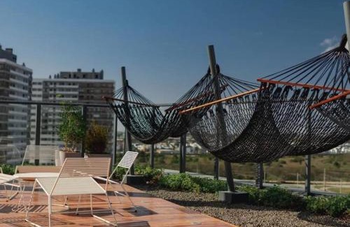 Sao Goncalo Wohnung | Loft com sacada, lareira e garagem no Parque Una