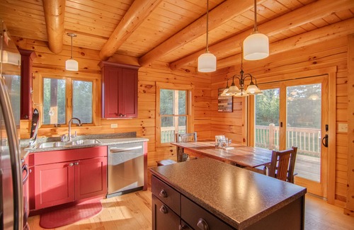 Twin Mountain Kabine | Log cabin in the White Mountains, near Bretton Woods