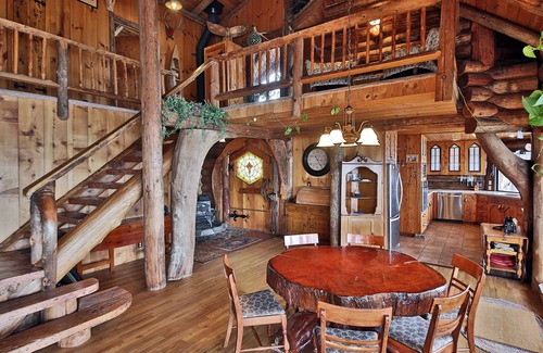 Langley Haus | Log Castle - Am Strand, Expansive Sound / Mountain View (neu bei VRBO)