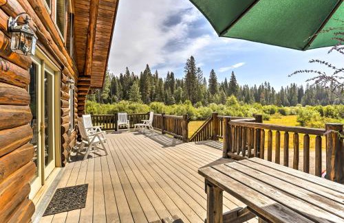 McCloud Haus | Log Home on 60 Private Acres By Mt Shasta Ski Park