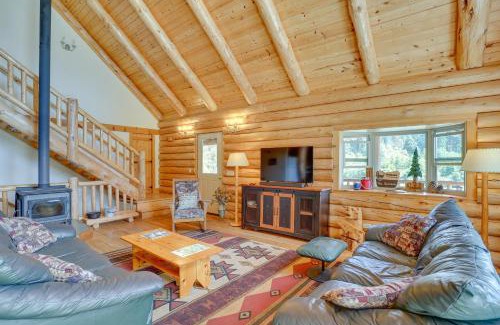 McCloud Haus | Log Home on 60 Private Acres By Mt Shasta Ski Park