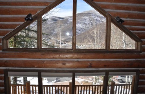 Highland Meadows Haus | Log Home mit Blick auf Vail Valley