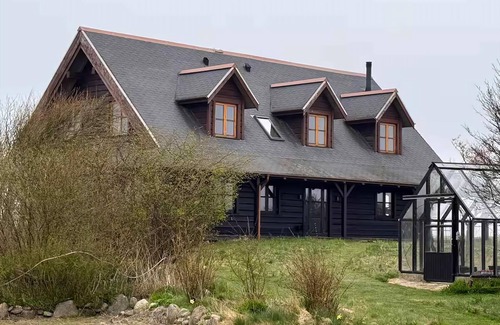 Lemvig Haus | Log house with views of sea, fjord and Lemvig