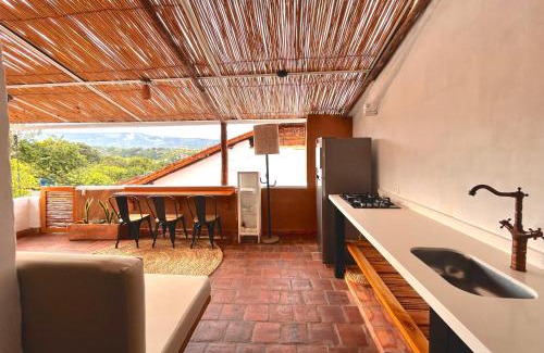 Barichara Wohnung | LOLO & Lo- Casa privada con vista, hamaca y ubicación ideal 2 hab y Starlink