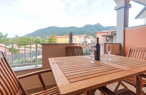 Torpe Wohnung | Look forward to a beautiful view of the countryside in this vacation home!