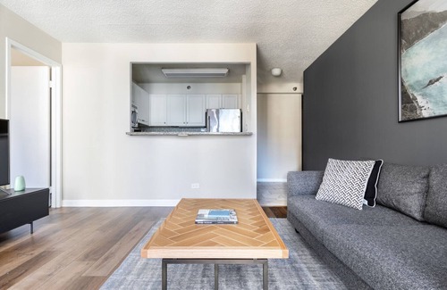 Rush and Division Wohnung | Lux River North 1BR w/ Gym, W/D, near Magnificent Mile, by Blueground