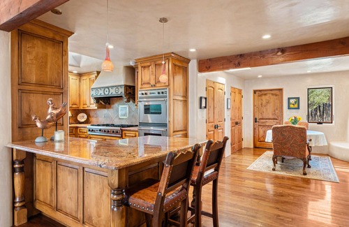 North Hills Haus | Luxurious home near the heart of Santa Fe with pool, hot tubs, kivas, & gardens