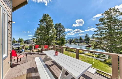 Tahoe Keys Haus | Luxurious Waterfront Retreat with Private Dock & H