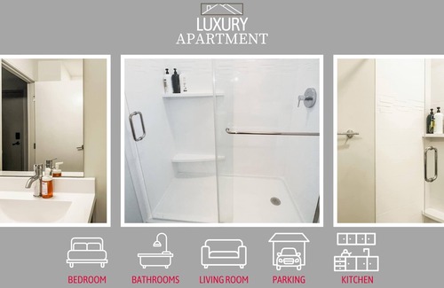 Gateway District Wohnung | Luxury 1BD | DT Cleveland | 2 Beds | Free Parking