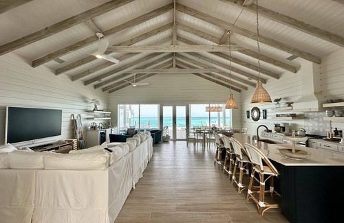 Tar Bay Haus | Luxury beachfront home, Heated private pool, Five King suites w/ ensuite baths!