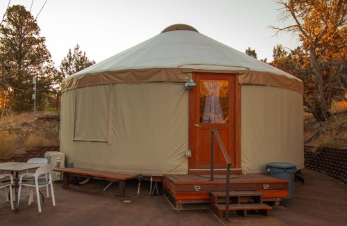 Escalante Resort | Luxury Glamping Yurt Resort Between National Parks with desert mountain views, close to hiking trails, slot canyons, off-roading and more!